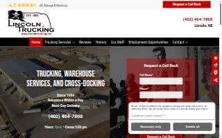Mile Trucking Transportation website