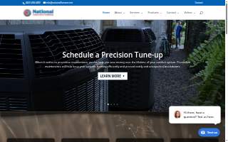 National Furnace & Air Conditioning website