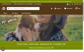 Pet Wants Lincoln website