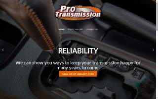 Pro Transmission website