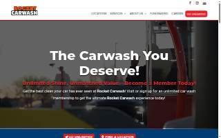 Rocket Carwash of Lincoln website