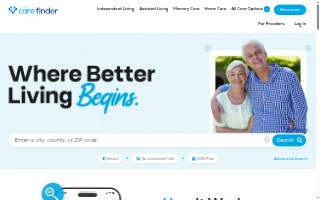 Senior Care Finder website