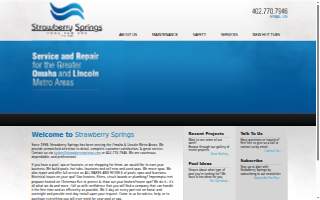Strawberry Springs Pool & Spa Inc. website