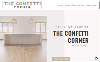 The Confetti Corner website