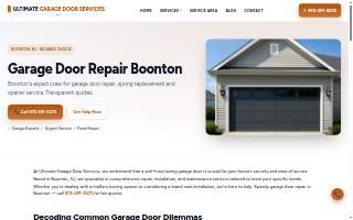 Ultimate Garage Door Services website