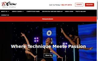 Bxtreme Dance Studio website