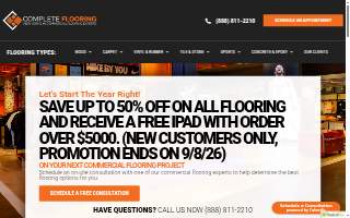 Complete Floors Inc website