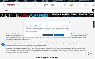 Cornhusker Car Care Center website