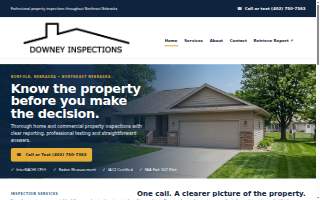 Downey Inspections website