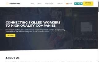 ForcePower Staffing website