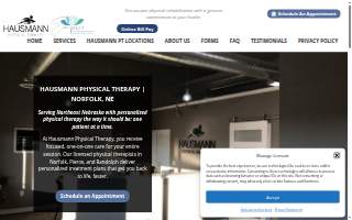 Hausmann Physical Therapy website
