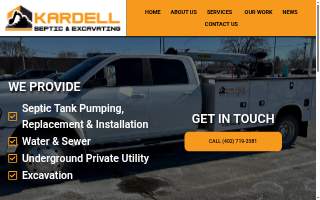 Kardell Septic & Excavating LLC of Norfolk website
