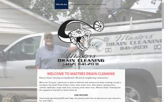 Masters Drain Cleaning website
