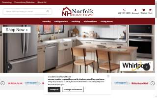 Norfolk Hometown Appliance Furniture and Mattress website