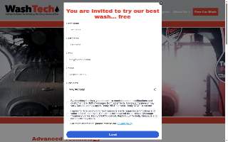WashTech Car Wash website