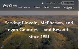 Adams & Swanson Funeral Home website