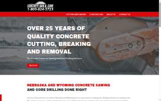 Concrete Saw & Core website