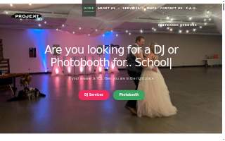 DJ Projekt 3D and Photobooth website