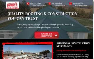 Grandels Roofing & Construction LLC website