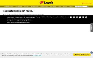 Love's Truck Care website