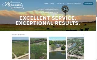 Nebraska Land Brokers website