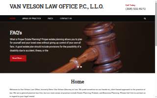 Van Velson Law Office website