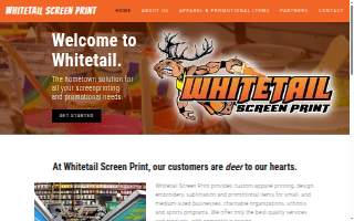 Whitetail Screen Print website