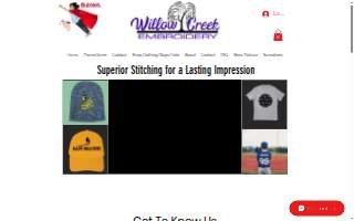 Willow Creek Embroidery website