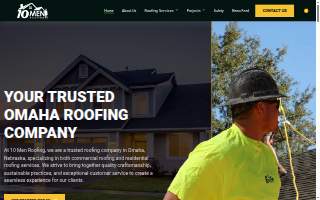 10 Men Roofing website
