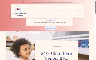 24/2 Child Care Center website
