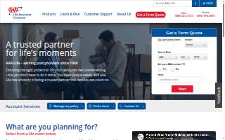 AAA Life Insurance Company website