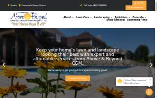 Above and Beyond Complete Grounds Maintenance website