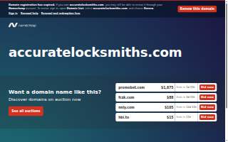 Accurate Locksmith website