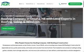 AGR Roofing & Construction website