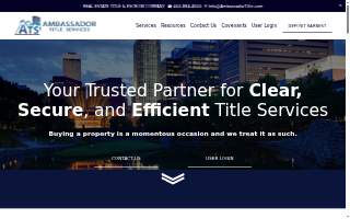 Ambassador Title Services website