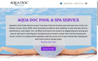 Aqua Doc Pool , Hot Tub Service & Repairs website