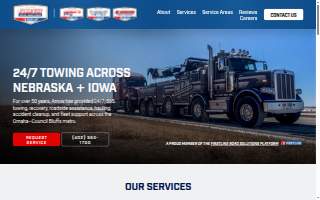 Arrow Towing of Omaha website