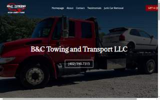 B&C Towing and Transport LLC website