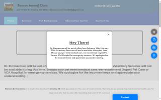 Benson Animal Clinic website
