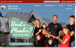Big Birge Plumbing website
