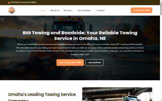 BIG Towing and Roadside website