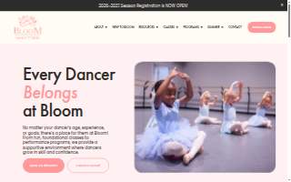Bloom Dance Studio - Blondo website