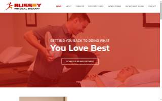 Bussey Physical Therapy website