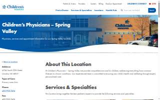 Children’s Physicians – Spring Valley website