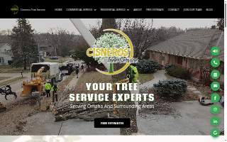Cisneros Tree Service website
