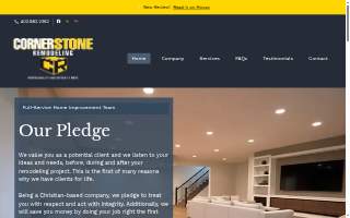 Cornerstone Remodeling, Inc. website