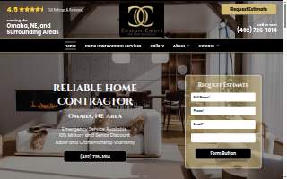 Custom Colors and Remodeling website