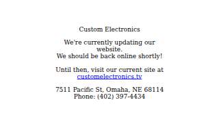 Custom Electronics website