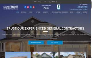 Done Right Home Improvements website