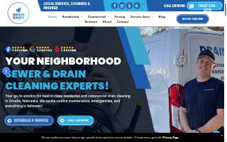 Drain Daddy Sewer and Drain Cleaning website
